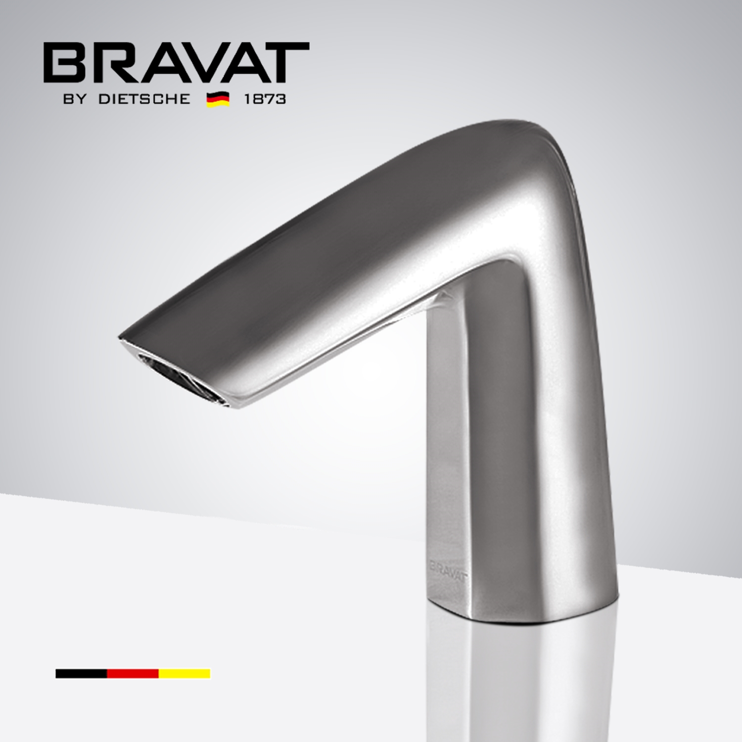 Bravat Brushed Nickel Commercial Deck Mount Automatic Sensor Faucet Installation